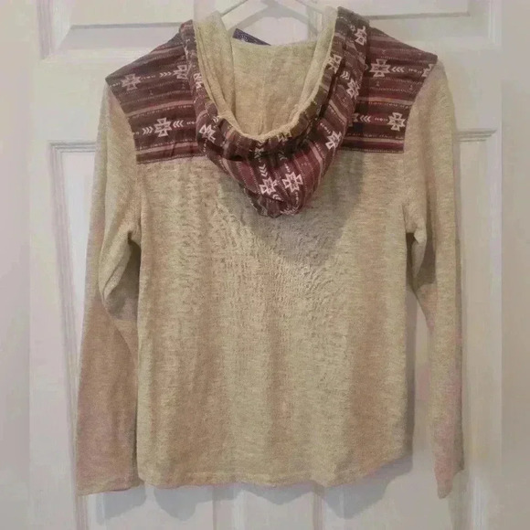 Panhandle Slim Western Aztec Design Shirt With Hood Size Small - Picture 2 of 7